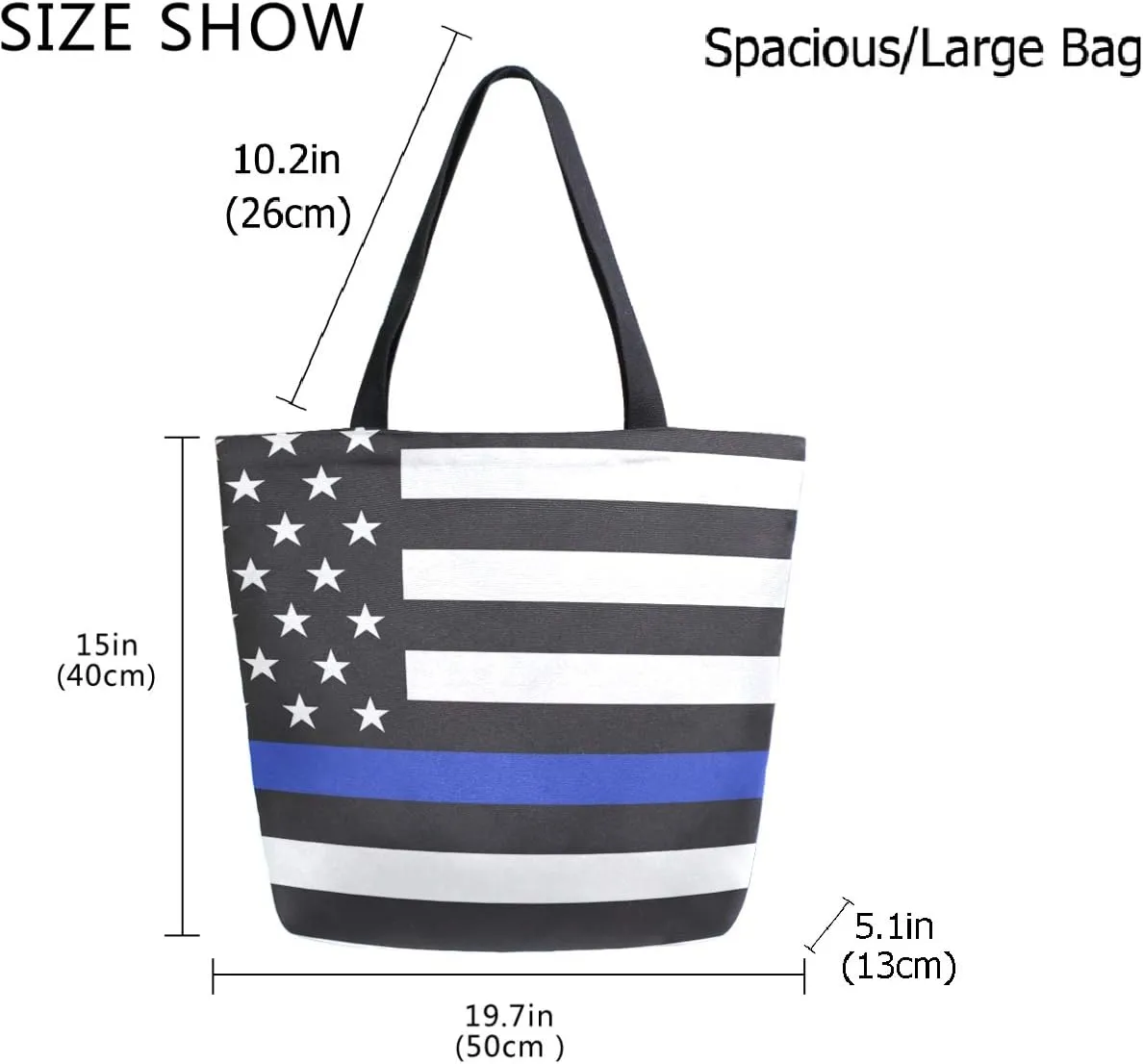 Stylish Print Extra Large Shoulder Tote Bag for Beach Travel Weekender Gym Grocery Shopping