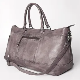 The Wilcox Royal Vintage Leather Weekender Duffel Bag
