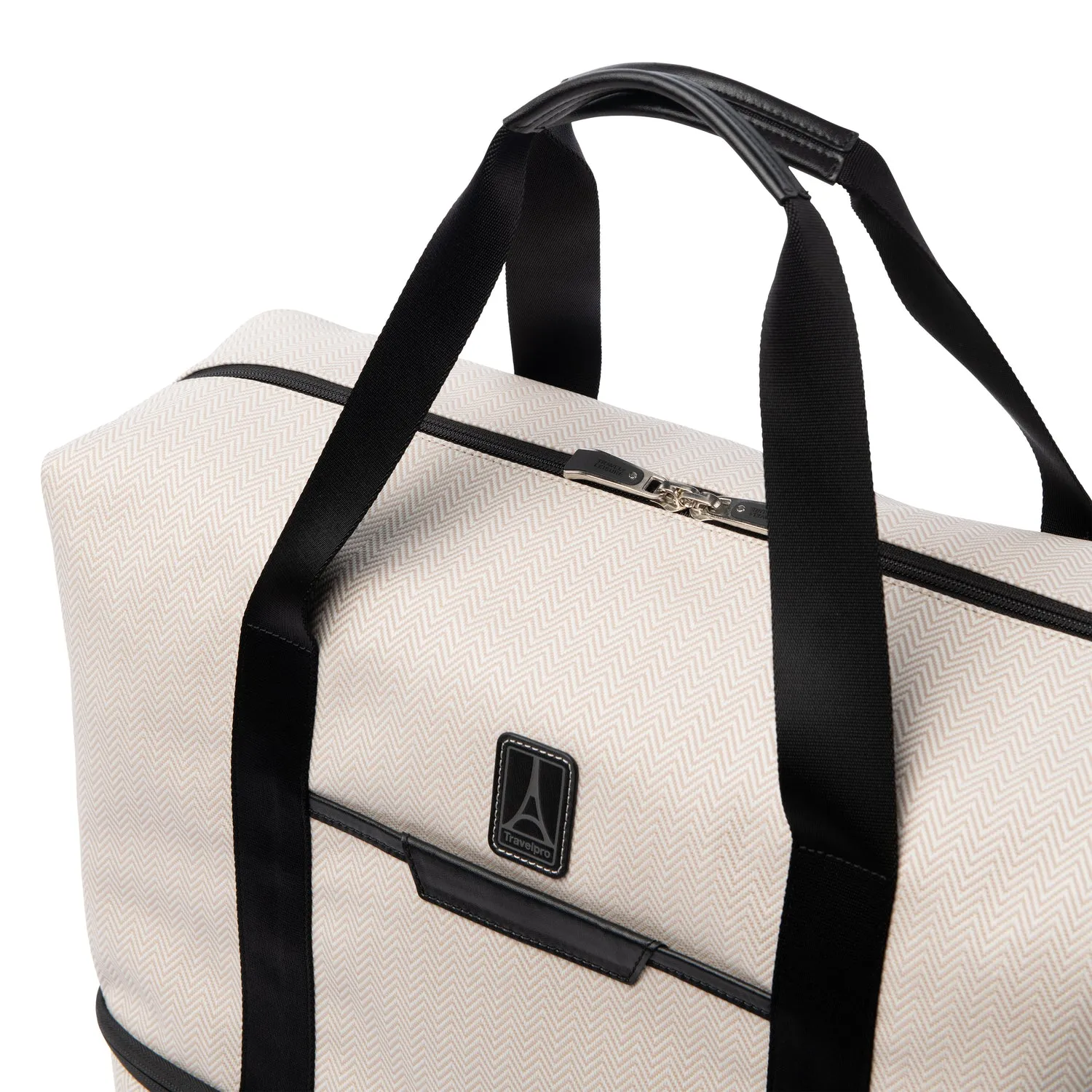 Travelpro® x Travel   Leisure Large Check-in Spinner and Drop-Bottom Weekender Bag Luggage Set