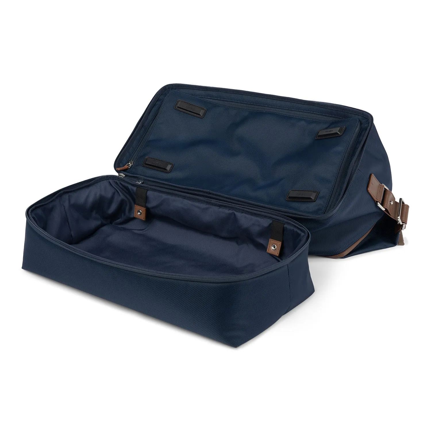 Travelpro® x Travel   Leisure Large Check-in Spinner and Drop-Bottom Weekender Bag Luggage Set