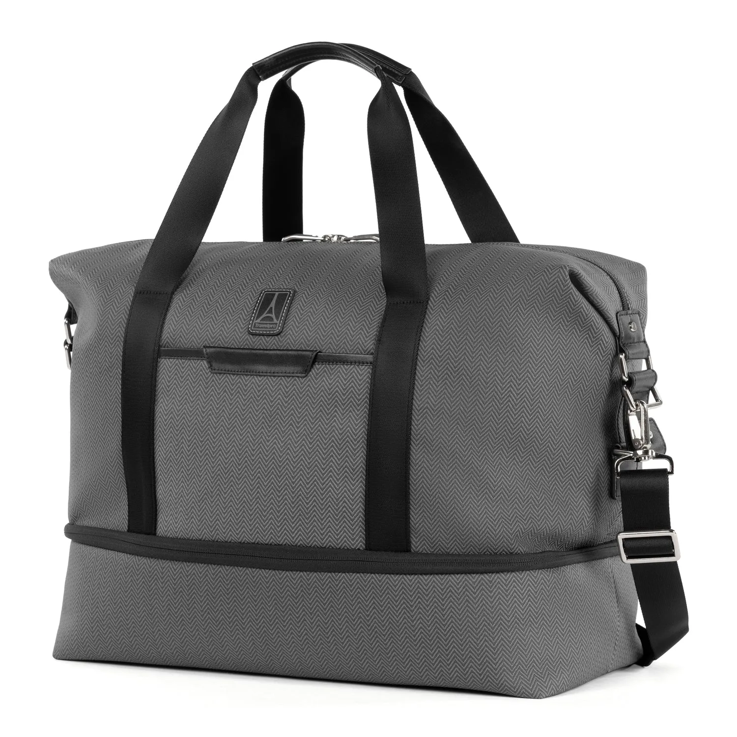 Travelpro® x Travel   Leisure Large Check-in Spinner and Drop-Bottom Weekender Bag Luggage Set