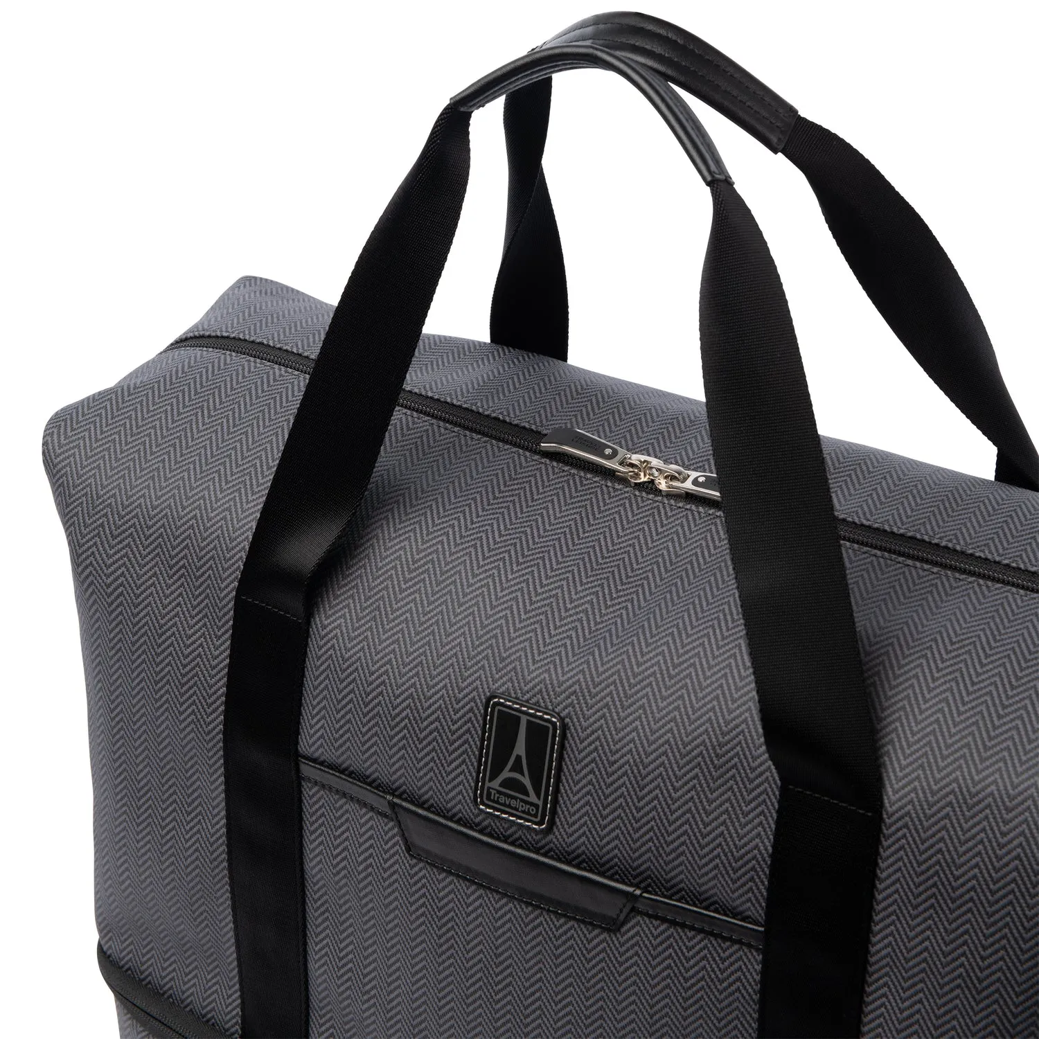 Travelpro® x Travel   Leisure Large Check-in Spinner and Drop-Bottom Weekender Bag Luggage Set