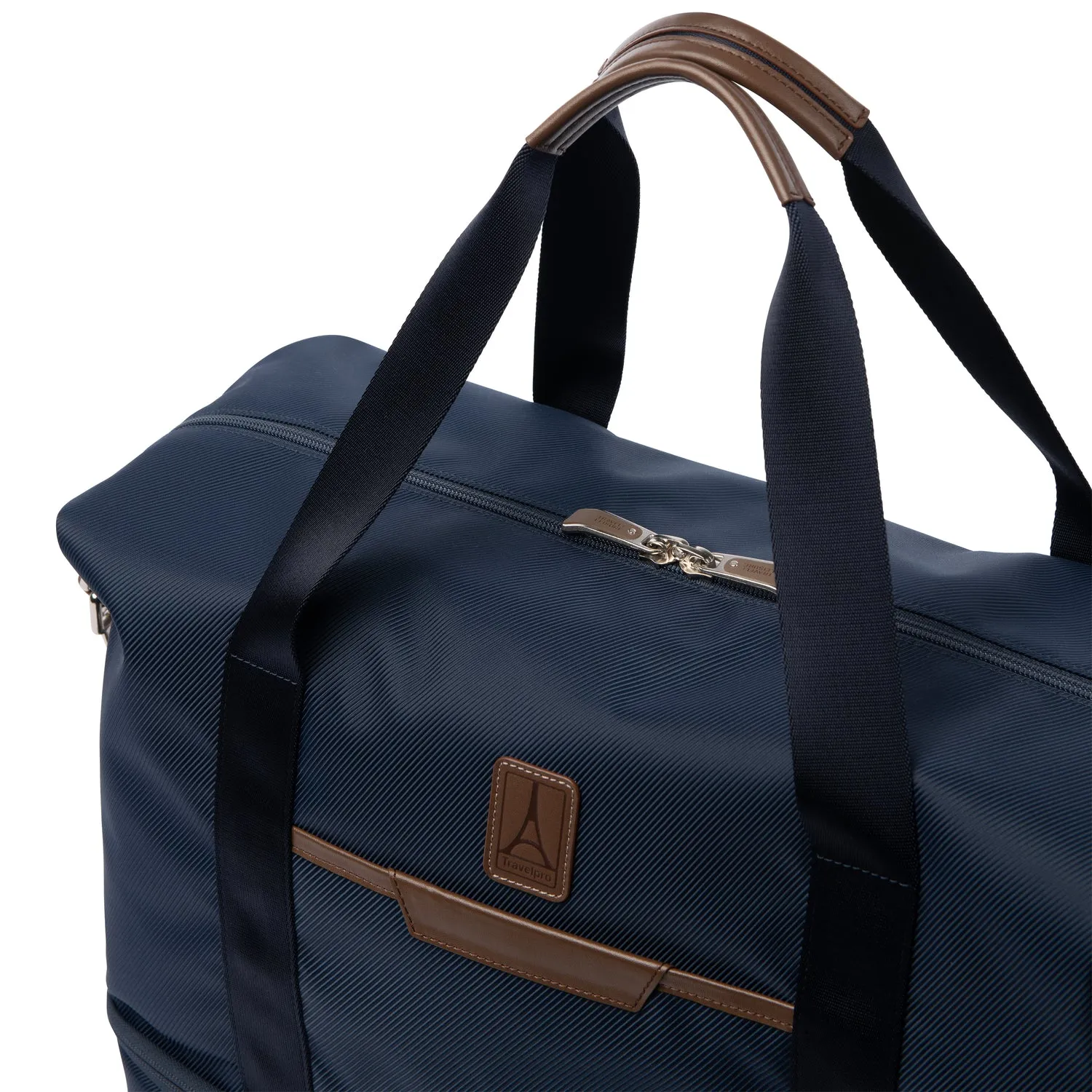 Travelpro® x Travel   Leisure Large Check-in Spinner and Drop-Bottom Weekender Bag Luggage Set