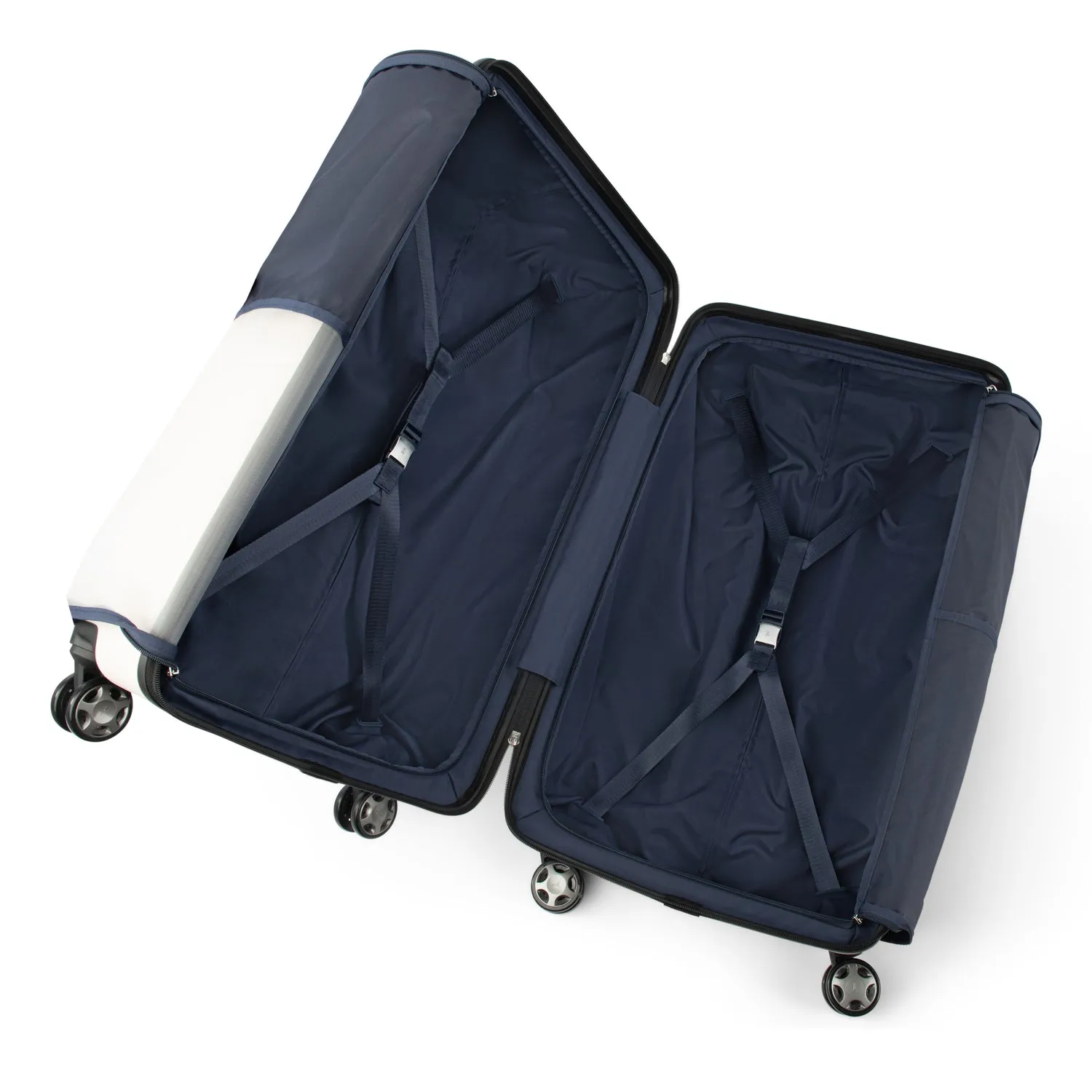 Travelpro® x Travel   Leisure Large Check-in Spinner and Drop-Bottom Weekender Bag Luggage Set