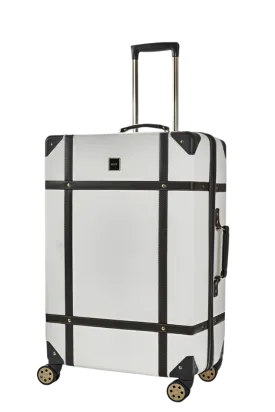 Vintage Large Suitcase - Cream