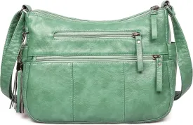 VOLGANIK ROCK Purses for Women Soft PU Leather Shoulder Bag Ladies Crossbody Purse and handbags Lightweight Pocketbook