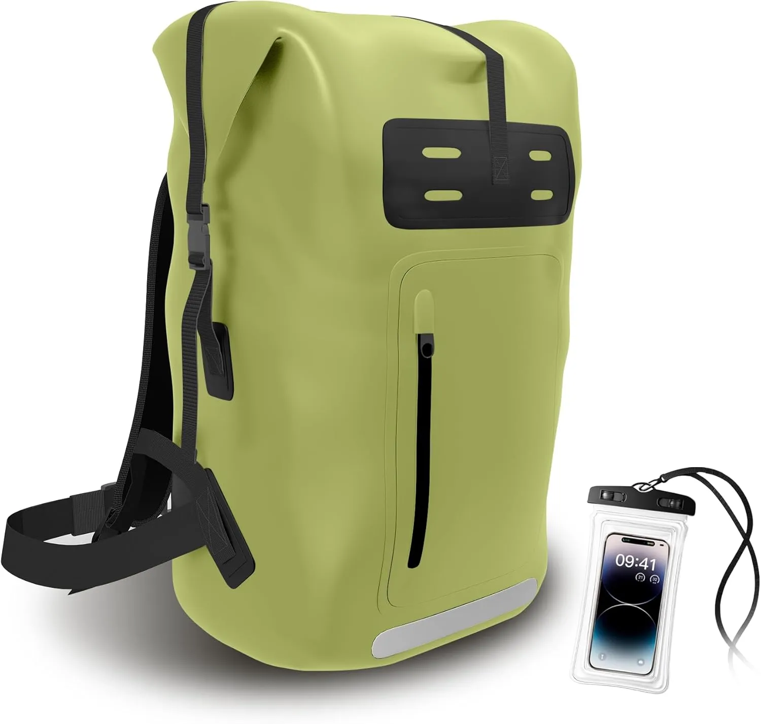 Waterproof BackpackHeavy Duty Hiking Backpack35/55/85L dry bag backpack waterproof for MenRoll-Top Closurefor Kayaking, Travel, Hiking, Fishing, Camping, Motorcycles (green, 35L)