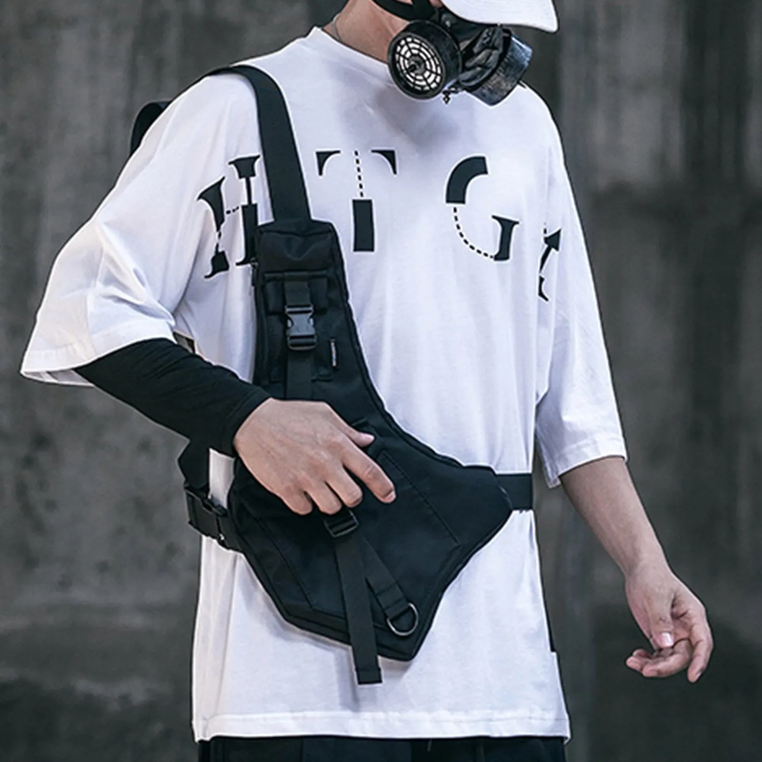 WLS Dark Functional Messenger Bag