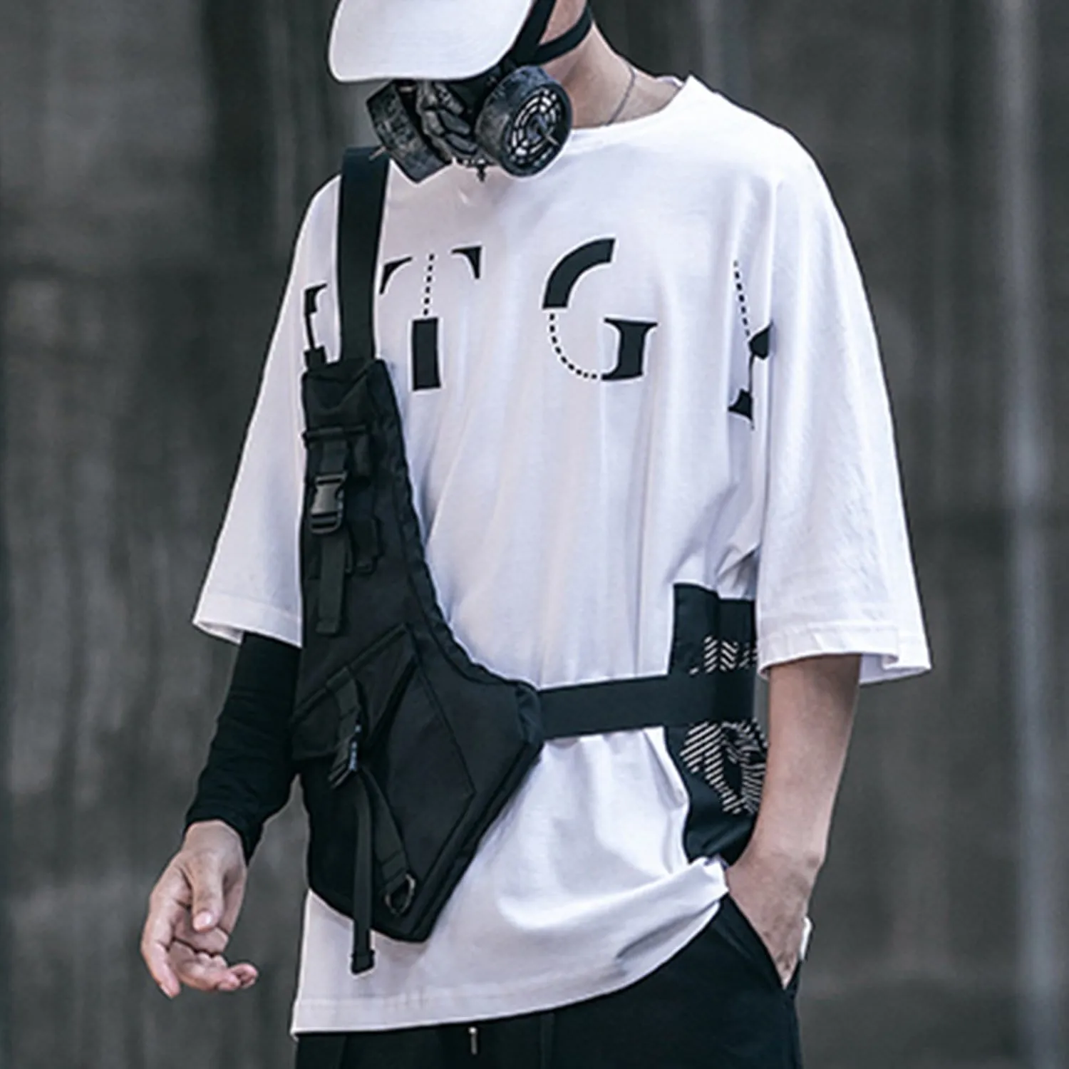 WLS Dark Functional Messenger Bag