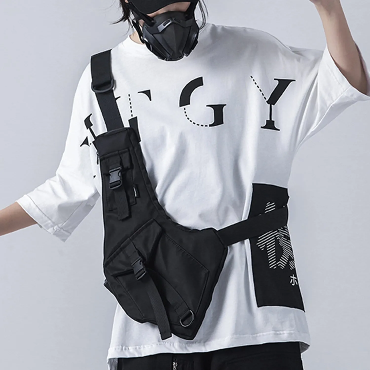 WLS Dark Functional Messenger Bag